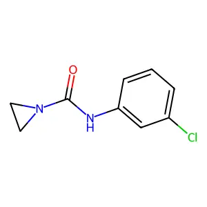 1-Aziridinecarboxamide, N-(3-chlorophenyl)- structure