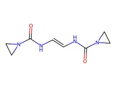 1-Aziridinecarboxamide, N,N'-vinylenebis-, (E)- structure