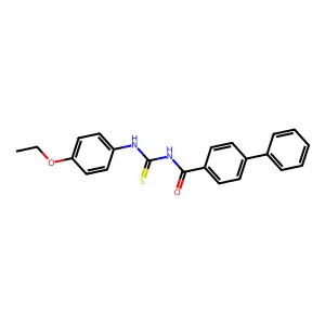 N-[(4-ethoxyphenyl)carbamothioyl]-4-phenylbenzamide structure