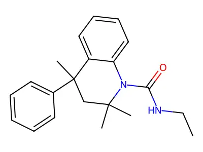 N-ethyl-2,2,4-trimethyl-4-phenyl-3H-quinoline-1-carboxamide structure