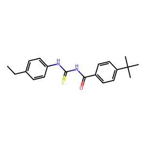 4-tert-butyl-N-[(4-ethylphenyl)carbamothioyl]benzamide structure