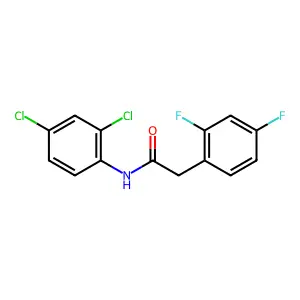 N-(2,4-dichlorophenyl)-2-(2,4-difluorophenyl)acetamide structure