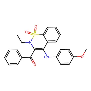 [2-ethyl-4-(4-methoxyanilino)-1,1-dioxo-1 structure