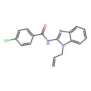 4-chloro-N-(1-prop-2-enylbenzimidazol-2-yl)benzamide structure