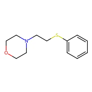4-[2-(Phenylsulfanyl)ethyl]morpholine structure