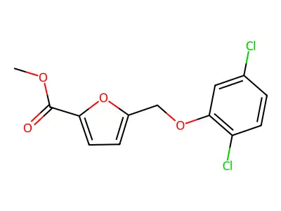 Methyl 5-[(2,5-dichlorophenoxy)methyl]furan-2-carboxylate structure