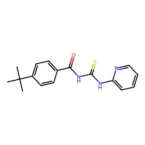 4-tert-butyl-N-(pyridin-2-ylcarbamothioyl)benzamide structure