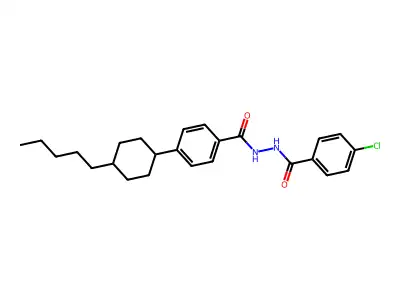 N'-(4-chlorobenzoyl)-4-(4-pentylcyclohexyl)benzohydrazide structure