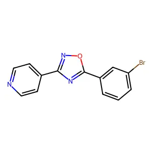 5-(3-Bromophenyl)-3-pyridin-4-yl-1,2,4-oxadiazole structure