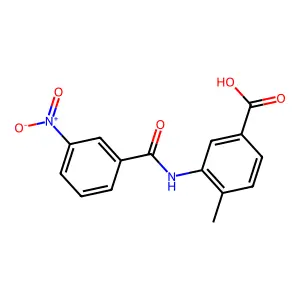 4-Methyl-3-{[(3-nitrophenyl)carbonyl]amino}benzoic acid structure