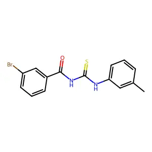 3-bromo-N-[(3-methylphenyl)carbamothioyl]benzamide structure