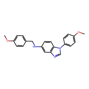 N-(4-methoxybenzyl)-1-(4-methoxyphenyl)-1H-benzimidazol-5-amine structure
