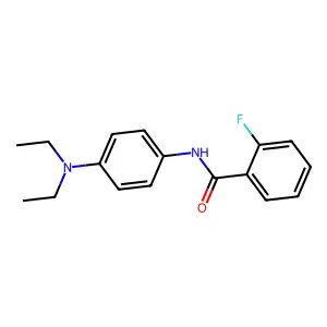 N-[4-(diethylamino)phenyl]-2-fluorobenzamide structure