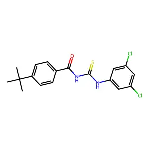 4-tert-butyl-N-[(3,5-dichlorophenyl)carbamothioyl]benzamide structure