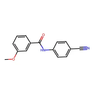 N-(4-氰基苯基)-3-甲氧基苯甲酰胺 structure