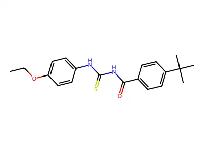 4-tert-butyl-N-[(4-ethoxyphenyl)carbamothioyl]benzamide structure