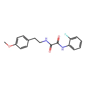 N-(2-fluorophenyl)-N'-[2-(4-methoxyphenyl)ethyl]ethanediamide structure