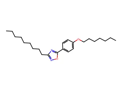 5-(4-Heptoxyphenyl)-3-nonyl-1,2,4-oxadiazole structure