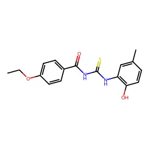4-ethoxy-N-[(2-hydroxy-5-methylphenyl)carbamothioyl]benzamide structure