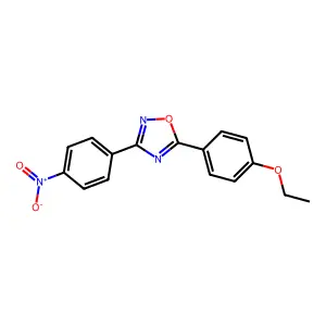 5-(4-Ethoxyphenyl)-3-(4-nitrophenyl)-1,2,4-oxadiazole structure