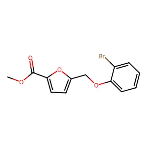 Methyl 5-((2-bromophenoxy)methyl)furan-2-carboxylate structure