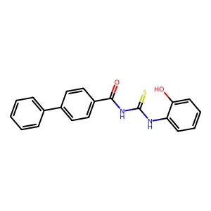 N-[(2-hydroxyphenyl)carbamothioyl]-4-phenylbenzamide structure