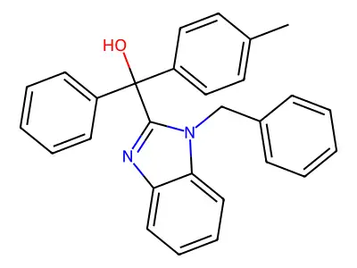 (1-Benzylbenzimidazol-2-yl)-(4-methylphenyl)-phenylmethanol structure