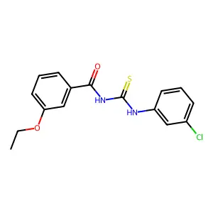 N-[(3-chlorophenyl)carbamothioyl]-3-ethoxybenzamide structure