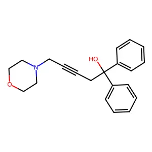 5-(Morpholin-4-yl)-1,1-diphenylpent-3-yn-1-ol structure
