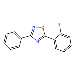 5-(2-Bromophenyl)-3-phenyl-1,2,4-oxadiazole structure