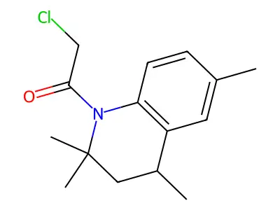 2-Chloro-1-(2,2,4,6-tetramethyl-3,4-dihydro-2H-quinolin-1-yl)-ethanone structure