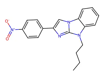 4-Butyl-2-(4-nitrophenyl)imidazo[1,2-a]benzimidazole structure