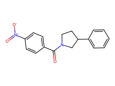 1-(4-Nitrobenzoyl)-3-phenylpyrrolidine structure