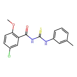 5-chloro-2-methoxy-N-[(3-methylphenyl)carbamothioyl]benzamide structure