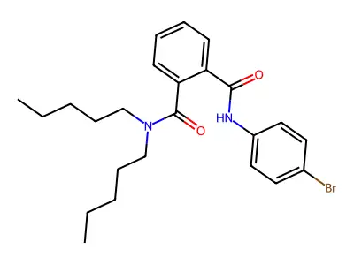 N1-(4-bromophenyl)-N2,N2-dipentylphthalamide structure