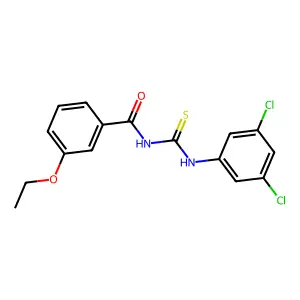 N-[(3,5-dichlorophenyl)carbamothioyl]-3-ethoxybenzamide structure