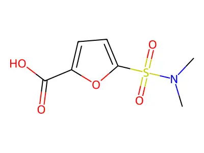 5-(Dimethylsulfamoyl)furan-2-carboxylic acid structure