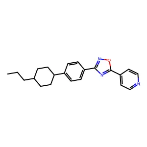 3-[4-(4-Propylcyclohexyl)phenyl]-5-pyridin-4-yl-1,2,4-oxadiazole structure