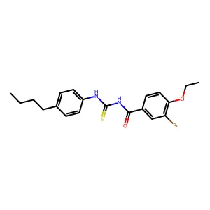 3-bromo-N-[(4-butylphenyl)carbamothioyl]-4-ethoxybenzamide structure