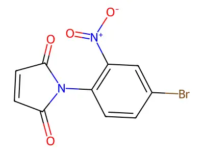 1-(4-bromo-2-nitrophenyl)-1H-pyrrole-2,5-dione structure