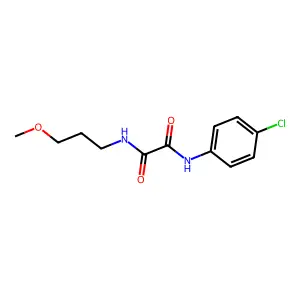 N-(4-chlorophenyl)-N'-(3-methoxypropyl)ethanediamide structure