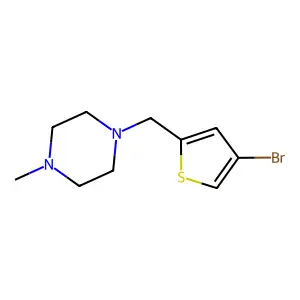 1-((4-Bromothiophen-2-yl)methyl)-4-methylpiperazine structure