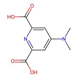 4-(Dimethylamino)pyridine-2,6-dicarboxylic acid structure