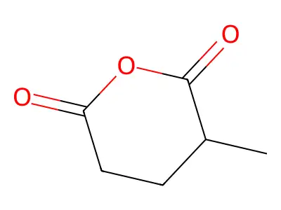 dihydro-3-methyl-2H-pyran-2,6(3H)-dione structure