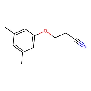 3-(3,5-二甲基苯氧基)丙腈 structure