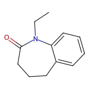 1-ethyl-1,3,4,5-tetrahydro-2H-1-benzazepin-2-one structure
