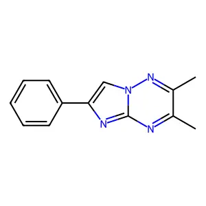 2,3-Dimethyl-6-phenylimidazo[1,2-b][1,2,4]triazine structure