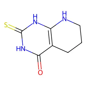 2,3,5,6,7,8-Hexahydro-2-thioxopyrido(2,3-d)pyrimidin-4(1H)-one structure