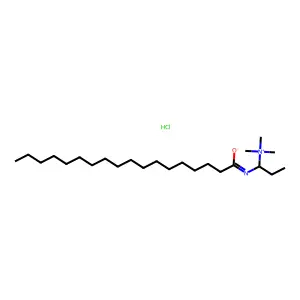 Trimethyl((1-oxooctadecyl)amino)propylammonium chloride structure