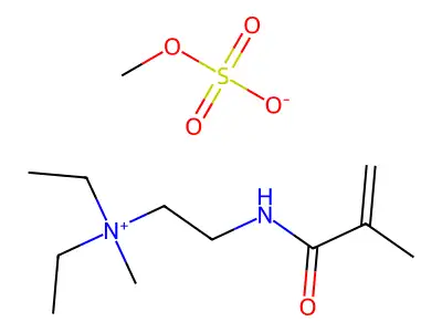 2-(2-Methylprop-2-enoylamino)ethyl-pentan-3-ylazanium;methyl sulfate structure